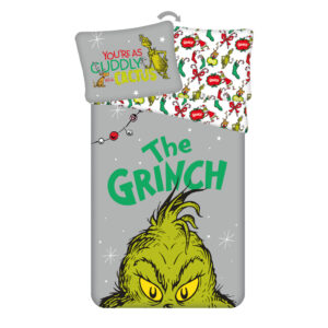 The Grinch Mysigt påslakanset 140x200 cm, 70x90 cm