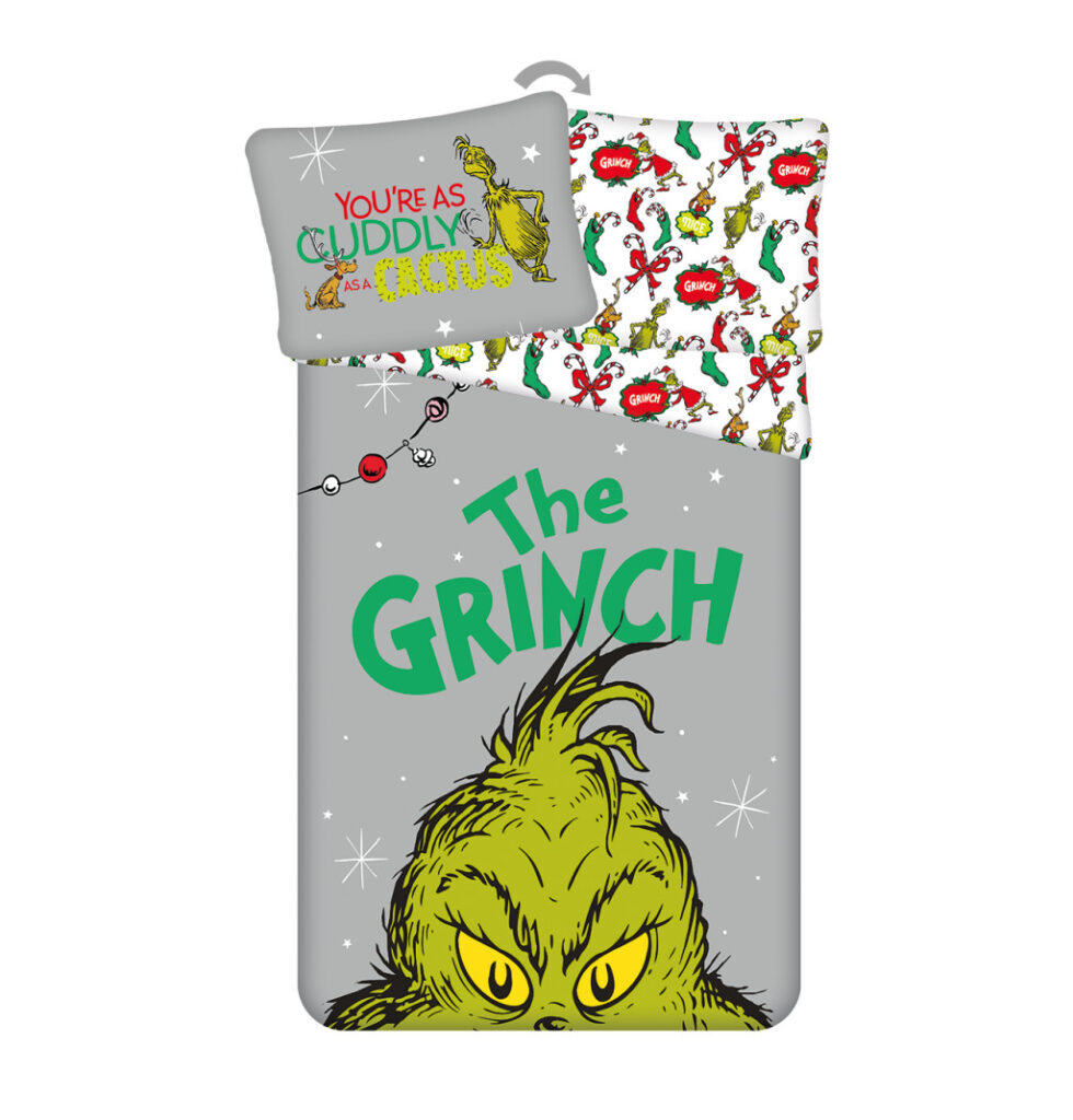 The Grinch Mysigt påslakanset 140x200 cm, 70x90 cm