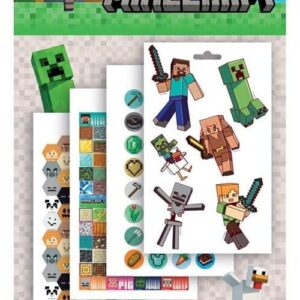 Minecraft Fight klistermärkesalbum 200 st