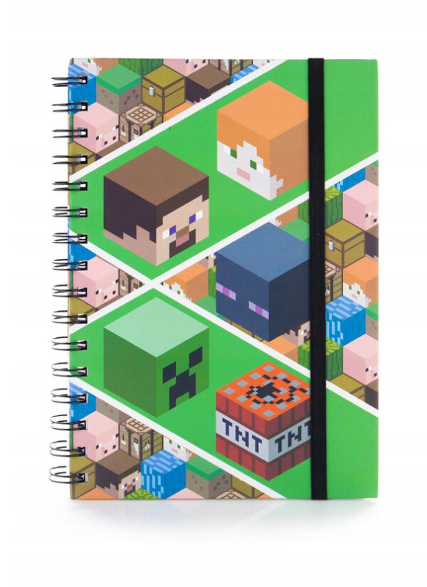 Minecraft A/5 Linjerad Spiralanteckningsbok