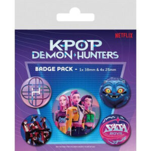 K-pop Demon hunters Hunterx Set med 5 pins