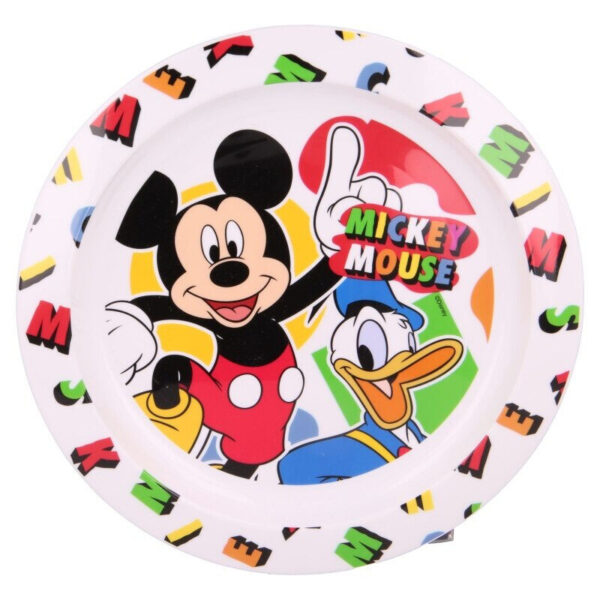 Disney Mickey Cool Summer mikrovågssäker flat tallrik 22 cm
