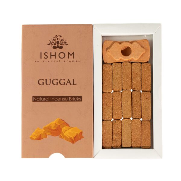 15-pack med naturliga rökelsebrickor och brännare - Guggal