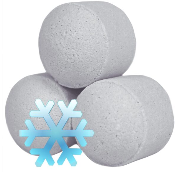 1.3 Kg Ask med Badpiller - Vit Jul