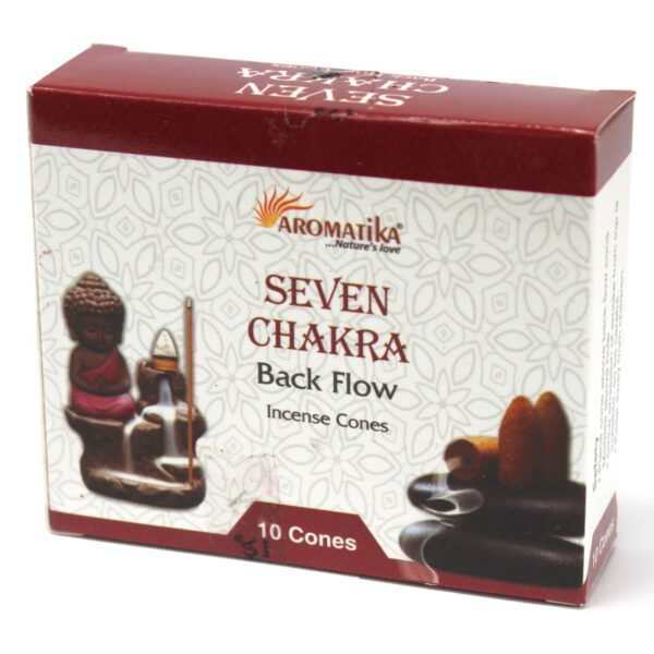 Aromatika Tillbakaflöde Rökelskoner - 7 Charkra