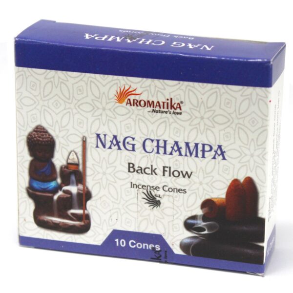 Aromatika Tillbakaflöde Rökelskoner - Nag Champa
