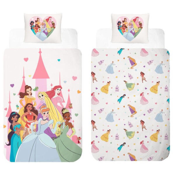 Disney Princess påslakan 140×200 cm, örngott 70×90 cm