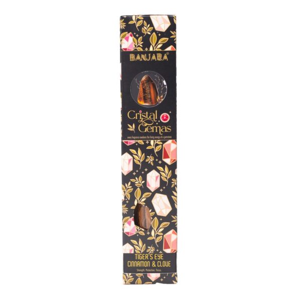 Banjara Cristal Gemas Rökelsepinnar – Tigeröga, Kanel & Nejlika