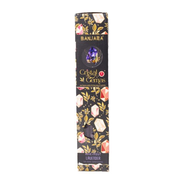Banjara Cristal Gemas Rökelsepinnar – Ametist & Lavendel