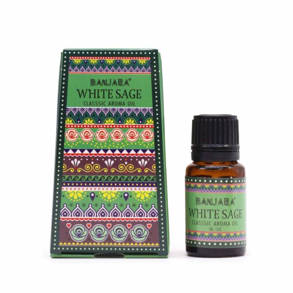 Banjara Indisk Doftolja 10ml - Vit Salvia
