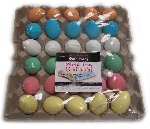 Äggformade Badbomber - Blandning - 30-pack