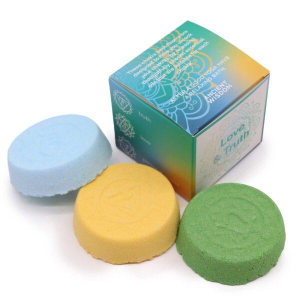 Chakra Brusande Badtablett - Litet Paket - Kärlek & Sanning