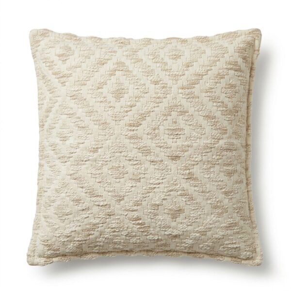 Klassiskt kuddfodral - neutral geometrisk creme - 45x45 cm - 2-pack