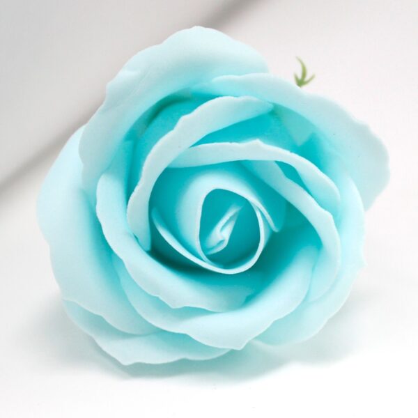Tvålblommor till Hantverk - Mellanstor Ros - Baby Blå