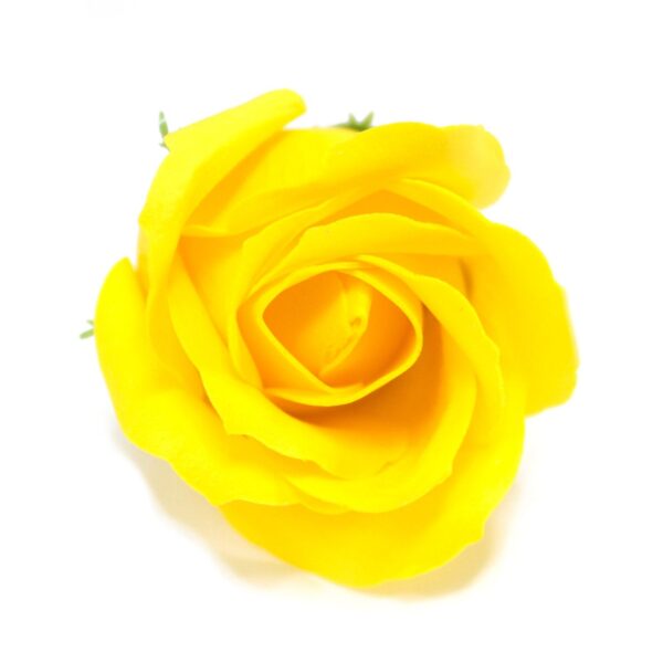 Tvålblommor till Hantverk - Mellanstor Ros - Gul