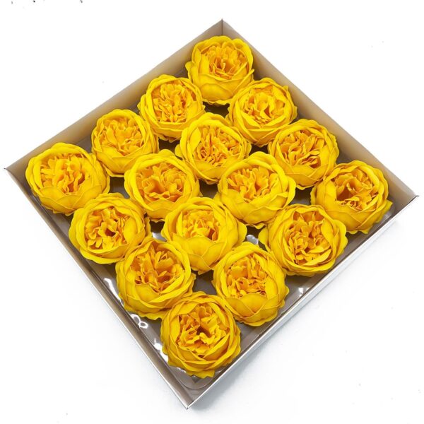 Tvålblommor till Hantverk - Extra Stor Pion - Gul