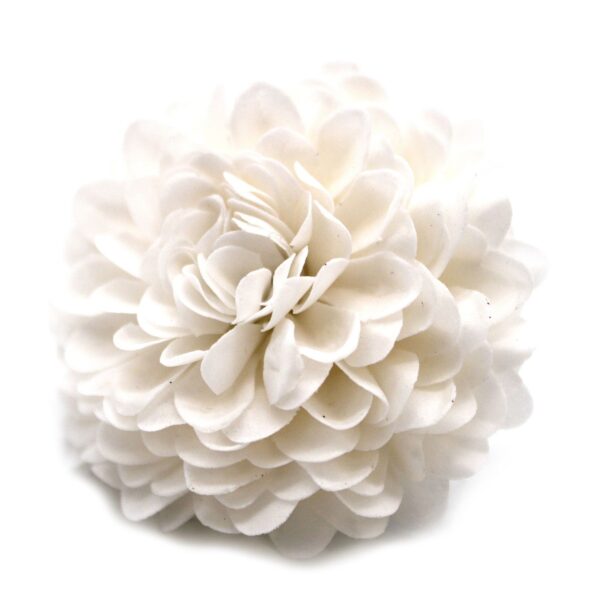Tvålblommor till Hantverk - Liten Krysantemum - Vit