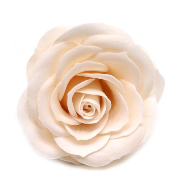 Tvålblommor till Hantverk - Stor (7-Skikt) Vintage Ros - Elfenben