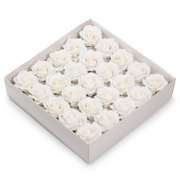 Tvålblommor till Hantverk - (5-lager) Romantisk Ros - Vit