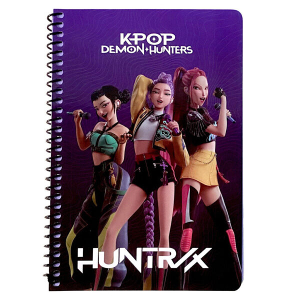 K-pop Demon Hunters Singer Trio B5 Linjerad Spiralanteckningsbok 70 blad