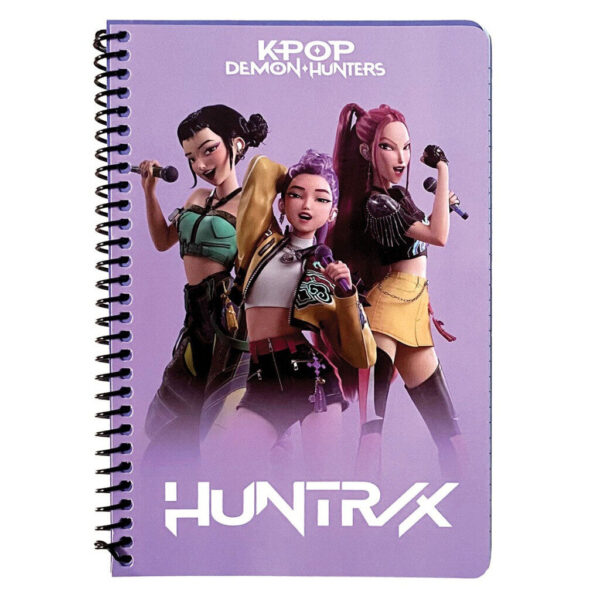 K-pop Demon Hunters Singers B5 Linjerad Spiralanteckningsbok 105 blad