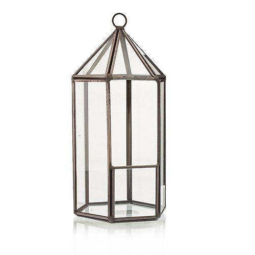 Terrarium i Glas - Lykt-formad