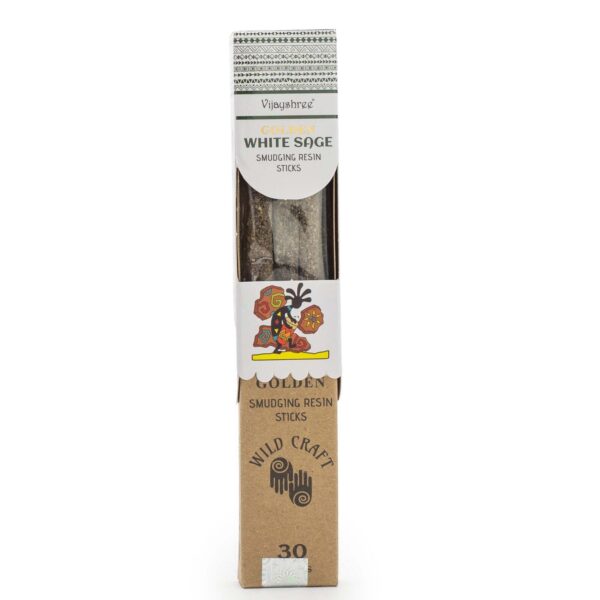 30g Golden Rökelsepinnar av Harts - Vit Salvia
