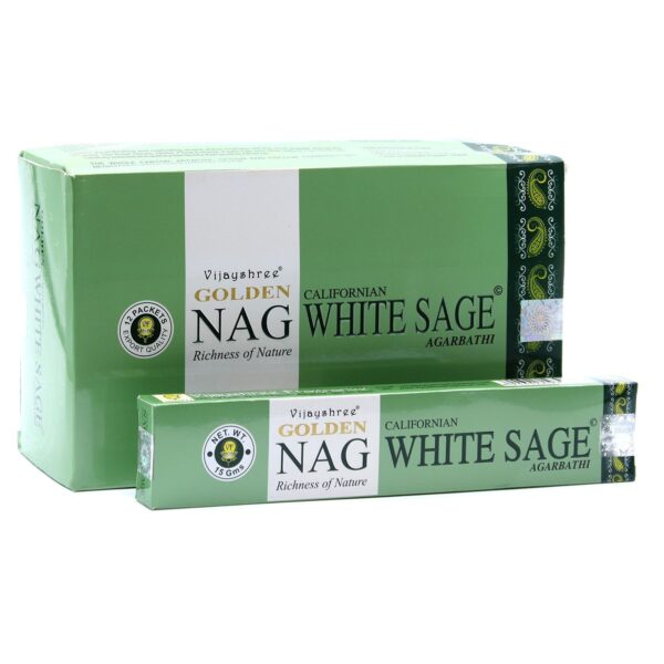 15g Golden Nag - Vit Salvia Rökelse