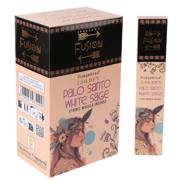 15g Golden Palo Santo Rökelsepinnar - Vit Salvia
