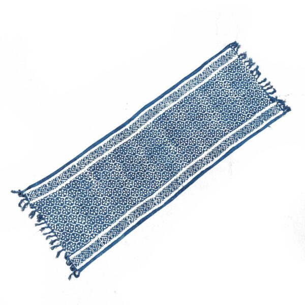 Handgjord Indigo-Löpare - 170x60cm - Madjid Kakel