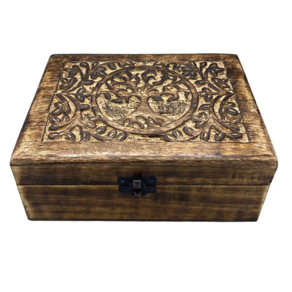 Stor Minneslåda i Trä 20x15x7.5cm - Livets Träd