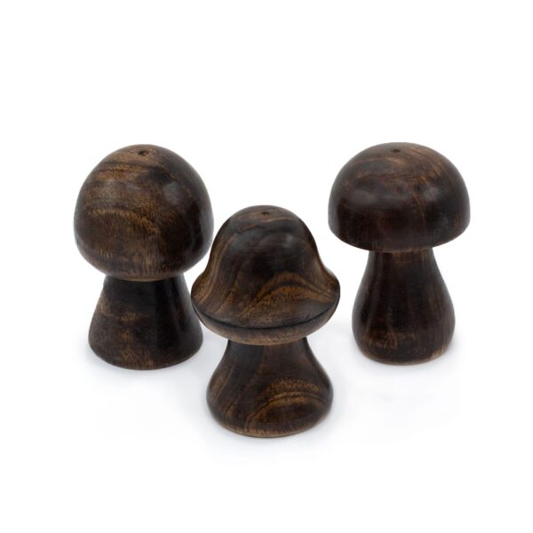 Set med 3 Mini Rökelsehållare - Svampar (8cm 7cm 6.5cm) - 3-pack