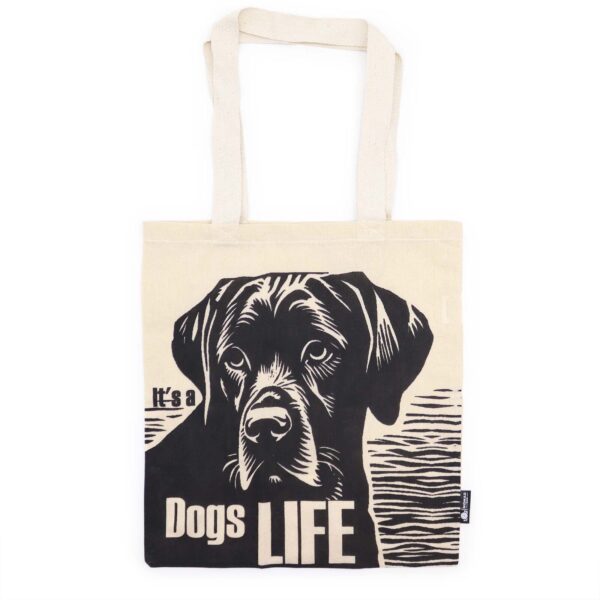 Ikonisk Basic Tygkasse - Dog's Life - Naturlig