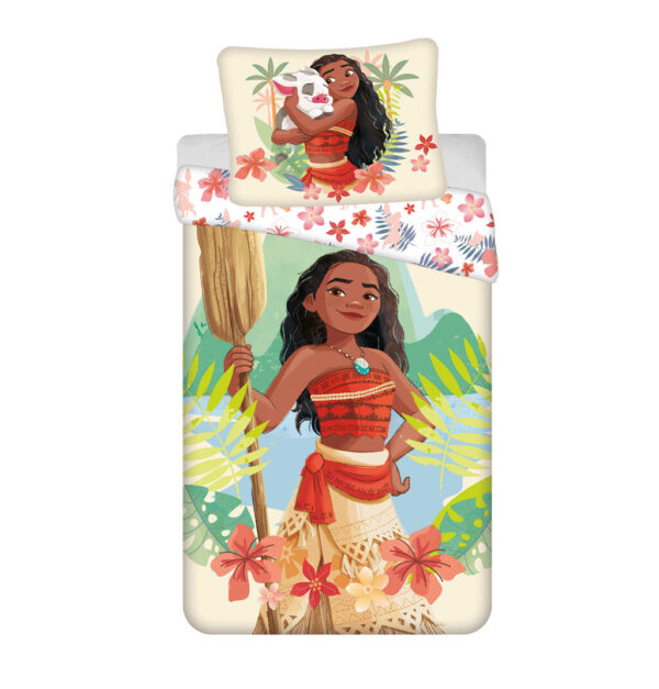 Disney Vaiana Tropocool påslakan set 140×200 cm, 70×90 cm