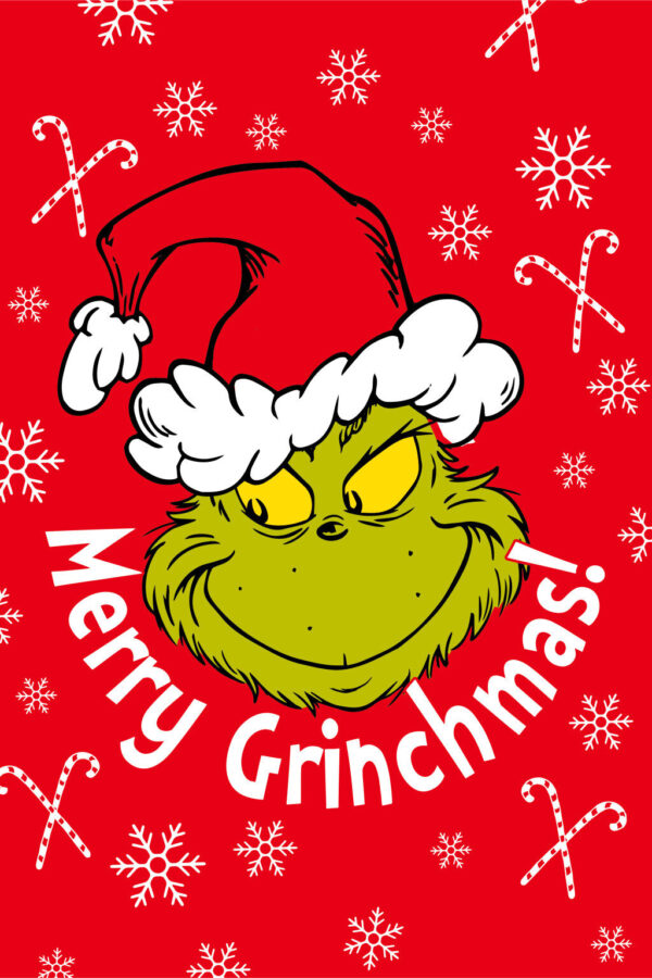 The Grinch Merry Grinchmas microflanellfilt 100x150 cm