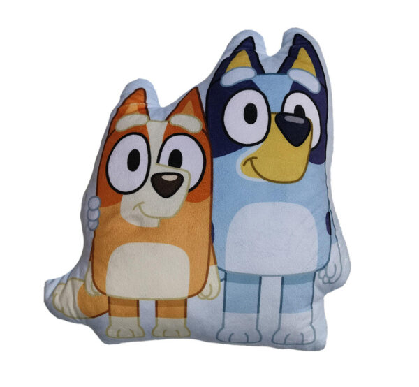 Bluey Pals Hug formad dekorativ kudde 34x28 cm