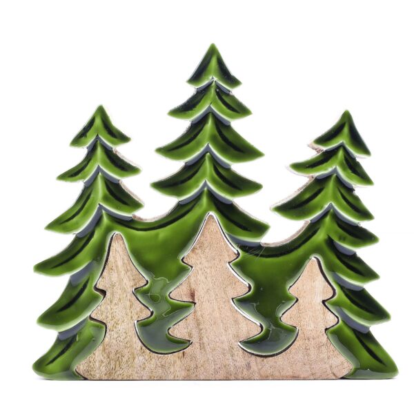 Vilse i Skogen - Tre Stycken Träd - 3D Trädekoration - 20x23cm