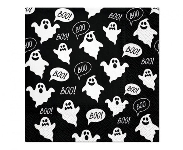 Halloween servetter 20-pack 33x33 cm med spökmotiv