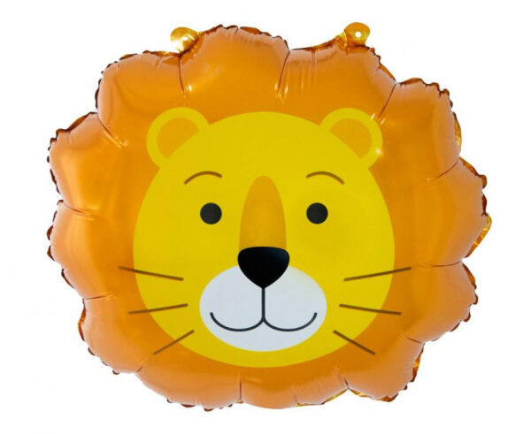Ballong i folie med lejonhuvud 43 cm