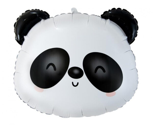Panda huvud folieballong 43 cm