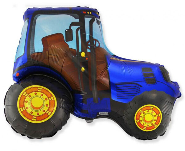 Traktor folieballong blå 94 cm (WP)