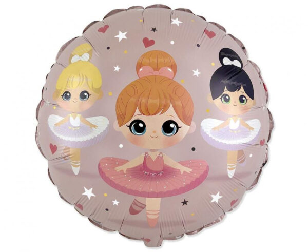 Ballet Trio Ballerina folieballong 45 cm (WP)