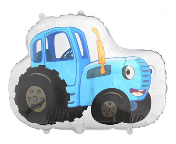Traktor blå folieballong 51 cm