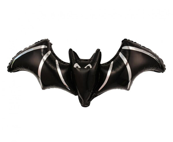 Halloween Silver Bat folieballong 98 cm