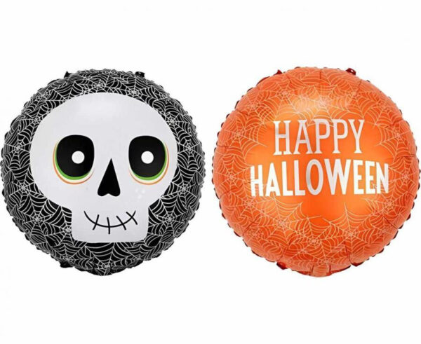 Halloween dödskalle folieballong 46 cm