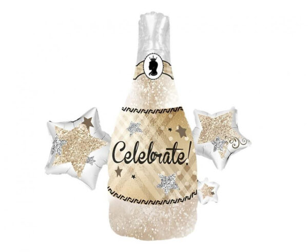 Celebrate Champagneflaska folieballong 73 cm