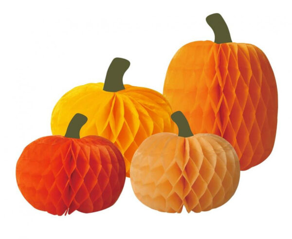 Halloween höstpumpa dekorset 4 delar