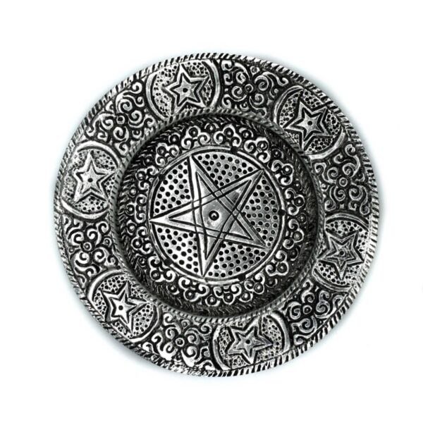 Rökelsehållare i Polerat Aluminium - Pentagon 11.5cm