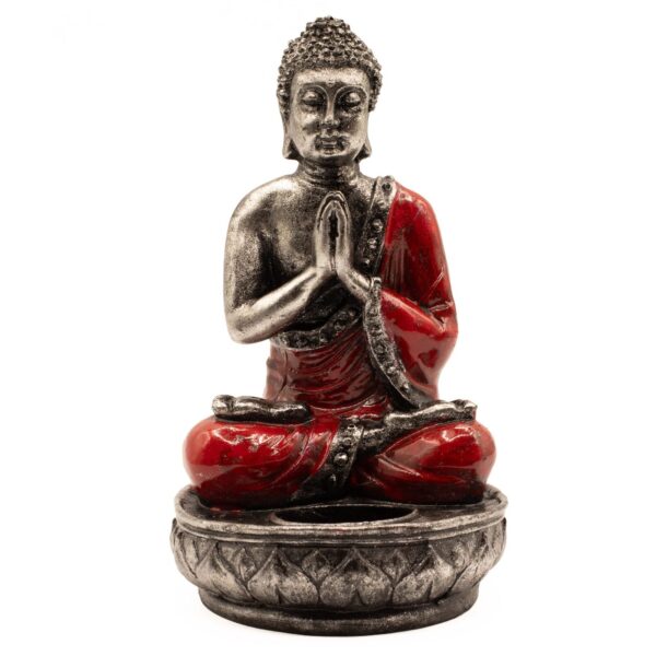 Buddha Ljushållare - Röd - Medelstor