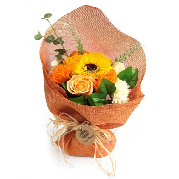 Stående Bukett med Tvålblommor - Orange